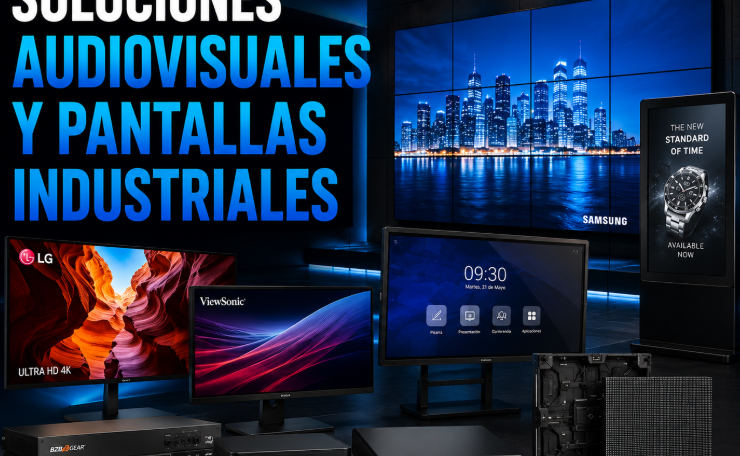 Soluciones audiovisuales y pantallas y industriales